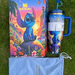 Stitch Stanley Cup 40 oz Quencher Tumbler with Handle& 3D Straw Topper Gift Box Stitch Stanley Cup 40 oz Quencher Tumbler with Handle& 3D Straw Topper Gift Box