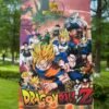 Custom Dragon Ball Z Goku Stanley Cup 40 oz Quencher with matching DBZ anime gift box and 3D Super Saiyan straw topper Goku-inspired tumbler illustrated presentation gift box