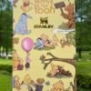 Vintage classic Winnie the Pooh Happy Birthday Stanley Cup 40 oz with 3D bee straw topper and matching gift box Vintage birthday tumbler storybook presentation gift box
