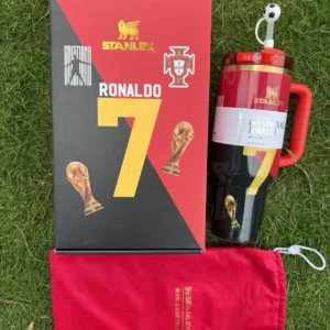 Ronaldo Portugal Fan-Inspired 40oz Soccer Tumbler Gift Set