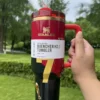 Portugal red and black 40oz tumbler with handle