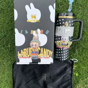 Labubu-Inspired Candy Black 40oz Tumbler Gift Set