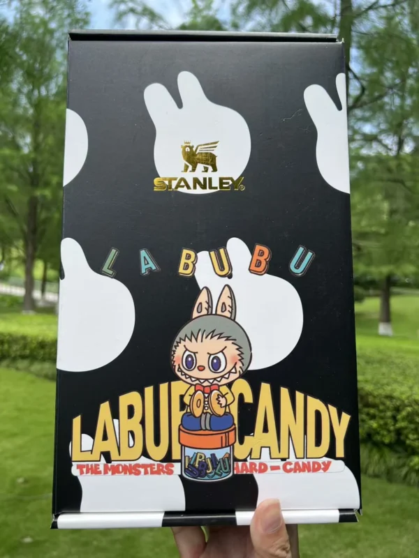 Black candy character tumbler matching presentation box