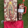 Our Lady of Guadalupe rose 40oz tumbler gift set