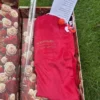 Guadalupe tumbler set with red pouch straw and rose topper