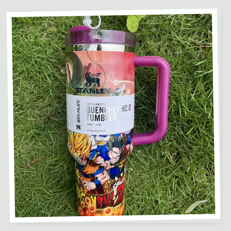 Goku-Inspired Anime 40oz Tumbler Gift Set buyer daily use photo