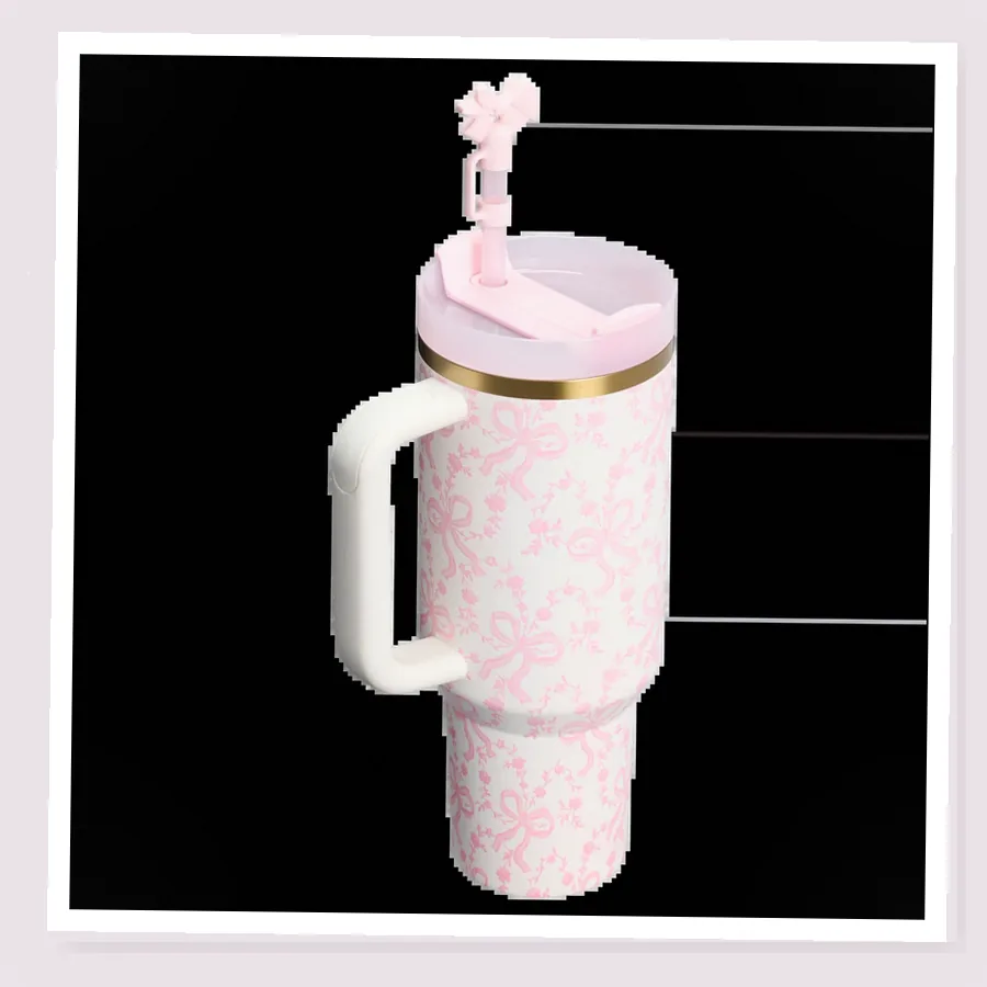Coquette Bow Chantilly 40oz Tumbler Gift Set buyer detail photo